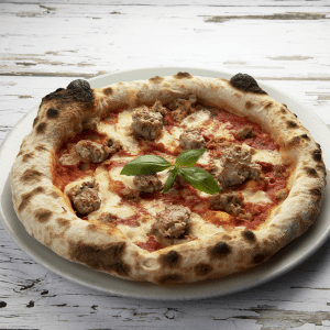 Pizza Salsiccia Piccante (Par Cooked)
